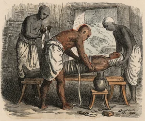 Oud Egypte: Het inwikkelen van de mummie, 1866