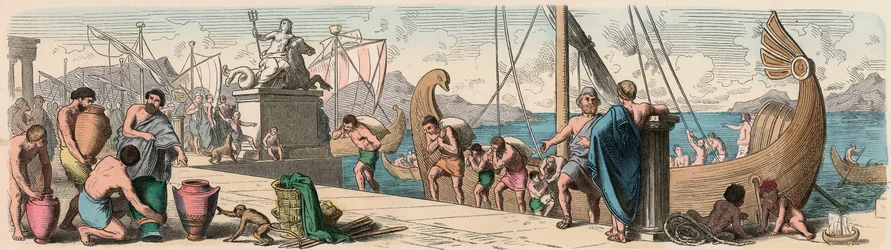 Het oude Griekenland: handel over zee