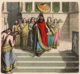 Assyriër: Koning en gevolg