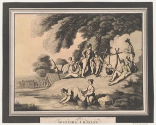 Soldaten koken, 1 april 1798