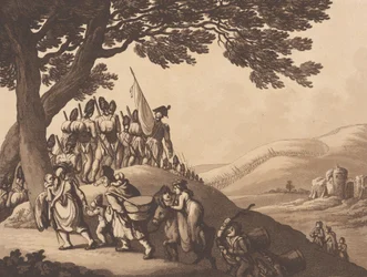Marcherende soldaten, 1 april 1798