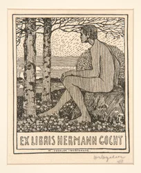 Boekplaat: Ex Libris Hermann Gocht