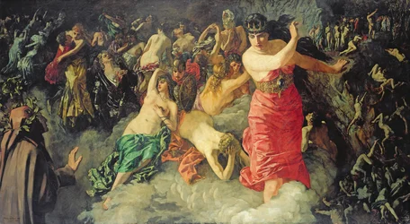 Scène uit Dantes Goddelijke Komedie, 1880