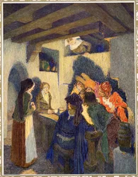 De Geluksschoenen uit Verhalen van Hans Christian Andersen, uitgegeven 1911