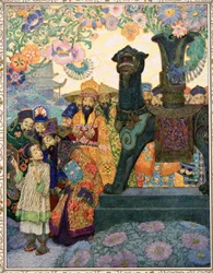 De Nachtegaal uit Verhalen van Hans Christian Andersen, uitgegeven 1911