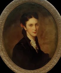 Portret van Karoline von Liebieg, 1868