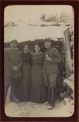 Eerste Wereldoorlog: Oekraïne in de jaren 1914-1916 tijdens de invasie van het Duitse leger. Portret van groep