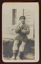 Eerste Wereldoorlog: Oekraïne in de jaren 1914-1916 tijdens de invasie van het Duitse leger. Portret van een man