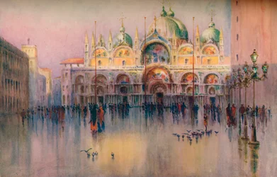 Avondgloed, San Marco, Venetië, 1914