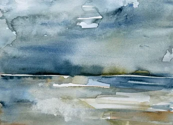 Abstract: Zeelandschap aan de horizon
