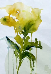 Vloeibare botanische bloei