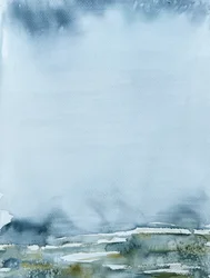 Landschap met mistige horizon
