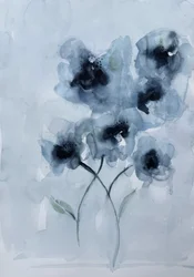 Zachtblauwe bloemen