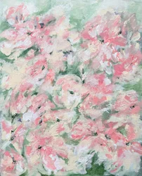 Zachtroze bloesems