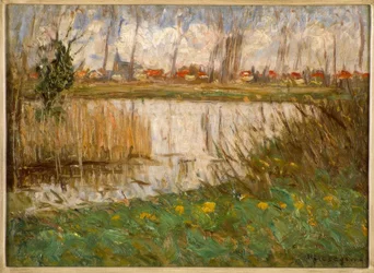 Oude wateren in het vroege voorjaar