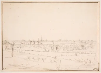Landschap met uitzicht over Bordeaux