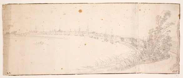 Uitzicht op Bordeaux vanuit het noordoosten