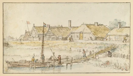Dorpsstraat aan de kanaaloever