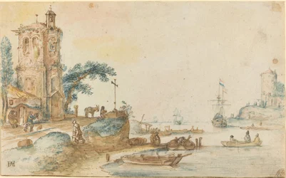 Scène met een Toren aan de Linkerkant