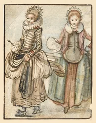 Twee staande vrouwen