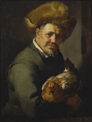 Oude Man met een Hen