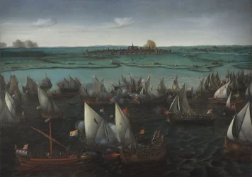 Slag tussen Nederlandse en Spaanse schepen op het Haarlemmermeer