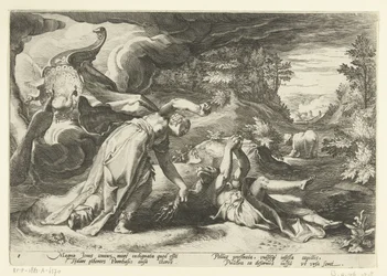 Juno verandert Callisto in een beer