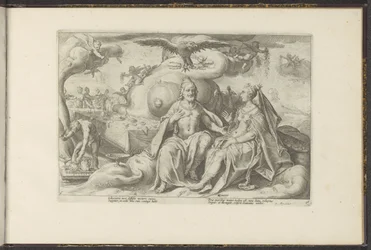 Jupiter en Juno discussiëren over de vraag bij welke van de seksen de lust in liefde groter is