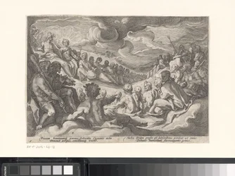 Jupiter vraagt de Olympische goden om raad