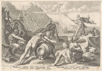 Neptunus geeft de riviergoden opdracht een zondvloed te veroorzaken (serietitel)