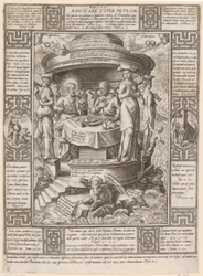 Bouwen op de rots, blad 6 uit de reeks „Allegorieën van het christelijk geloof”