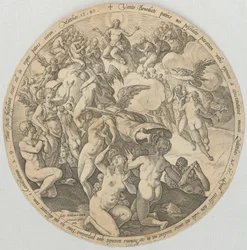 De hemelvaart van de rechtvaardigen, blad 3 uit de serie „De vier laatste dingen“