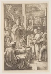 Christus voor Kajafas, uit De Passie