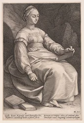 Clio, de Muze van de Geschiedenis, uit De Negen Muzen