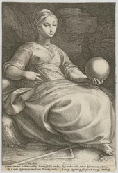 Erato, plaat 7 uit de serie "Negen Muzen"
