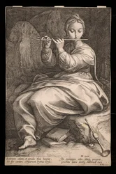 Euterpe, uit de reeks "Muzen"