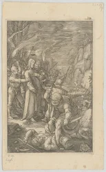 De gevangenneming van Christus, blad 3 uit de reeks „De Passie”