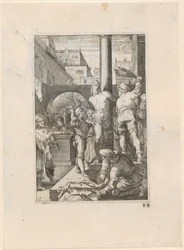 De geseling van Christus, blad 6 uit de reeks "De Passie"