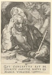 Jakobus de Oudere, blad 3 uit de serie „Christus, de twaalf apostelen en Paulus”