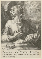 Johannes, blad 4 van de serie „Christus, de twaalf apostelen en Paulus“