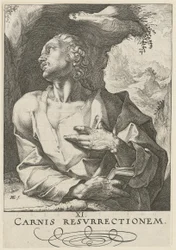 Judas Thaddäus, blad 12 uit de serie „Christus, de twaalf apostelen en Paulus“