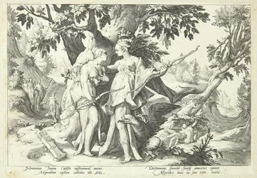 Jupiter vermomd als Diana verleidt Kallisto