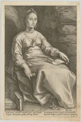 Melpomene, blad 3 uit de serie "Negen Muzen"
