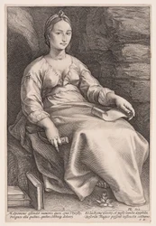 Melpomene, de Muze van de Tragedie, uit De Negen Muzen