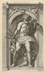 Neptunus, blad 2 van de serie „Acht goden uit de oudheid”