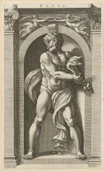 Pluto, blad 3 van de serie "Acht goden uit de oudheid"