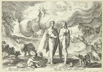 Prometheus creëert de mens en geeft het leven met vuur uit de hemel
