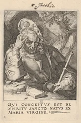 De heilige Jakobus de Meerdere, uit „Christus, de apostelen en de heilige Paulus met de geloofsbelijdenis”