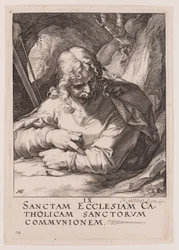 Jakobus de Minder, van Christus, de Apostelen en Paulus met het Credo