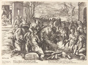 Sint-Paulus gebeten door de adder